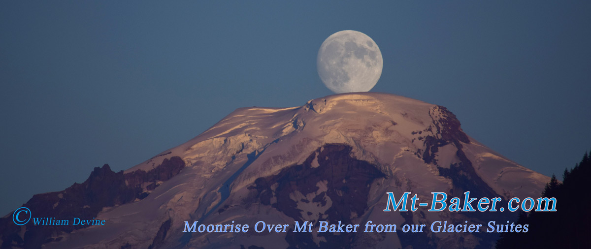 Moonrising Mt. Baker